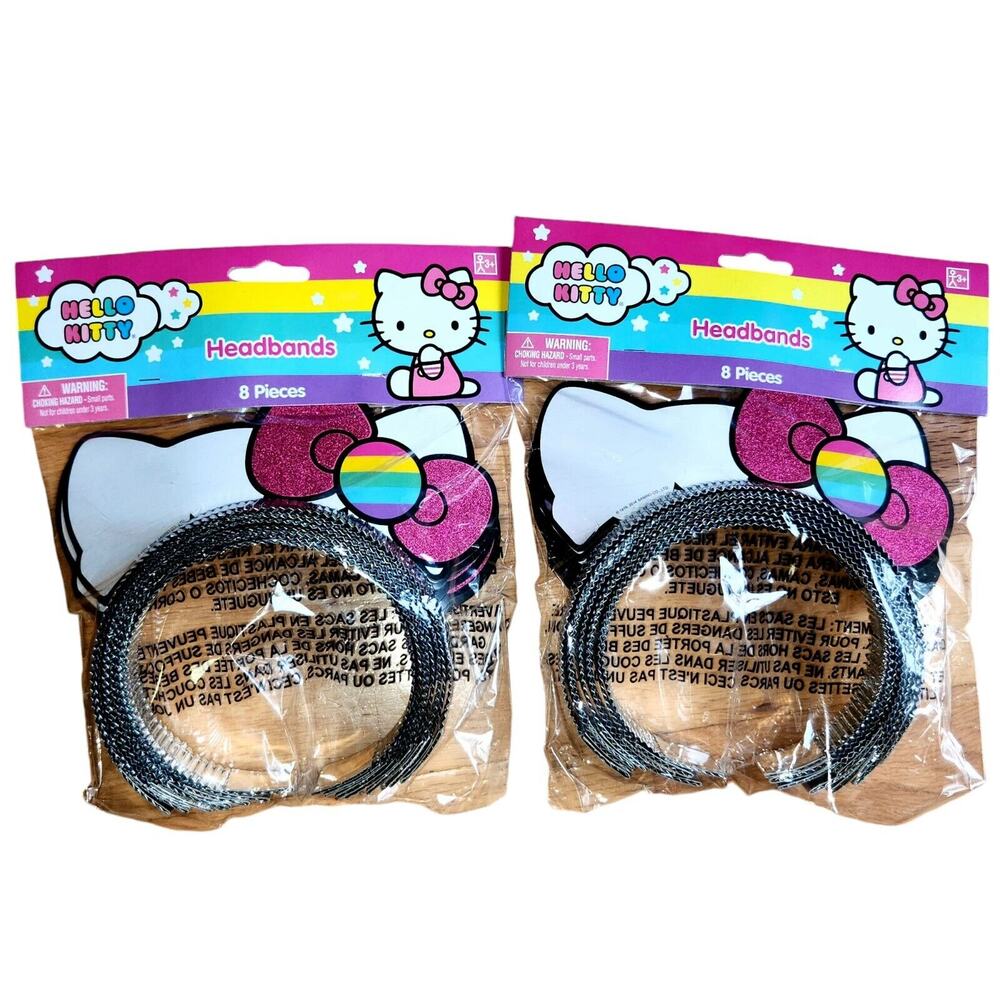 Hello Kitty Party Favors Headbands‎ 16 total Birthday Decorations -New